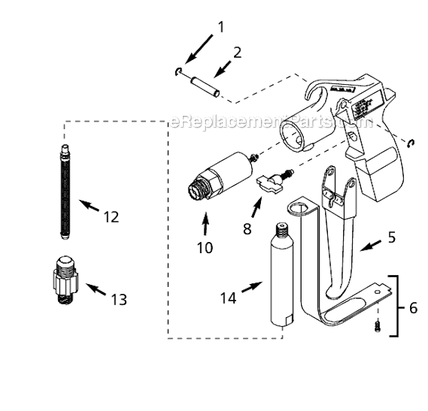 Page A Diagram and Parts List for AL200315AJ  Campbell Hausfeld Paint Sprayer